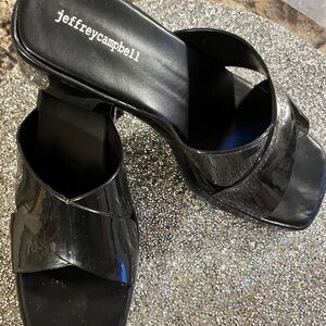 Jeffrey Campbell Black Patent Mules